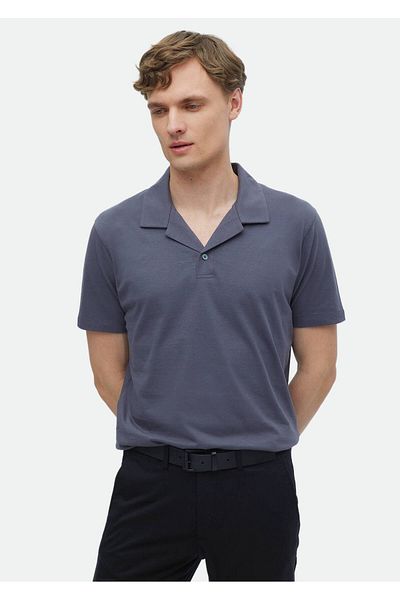 Ramsey Plain Polo Neck 100% Cotton T-shirt