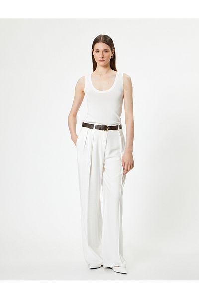 Koton U-Neck Sleeveless Basic Knitwear Undershirt