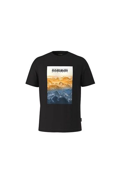 Napapijri Tricou negru pro bărbați Napapijri S-Rollin