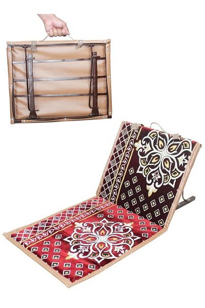 Cady One Ground chair for trips and camping with a foldable and adjustable backrest106×6×50 cm
