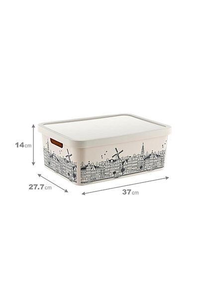 Smartware 12 lt Capacity Stafi Patterned Multi-Purpose Box