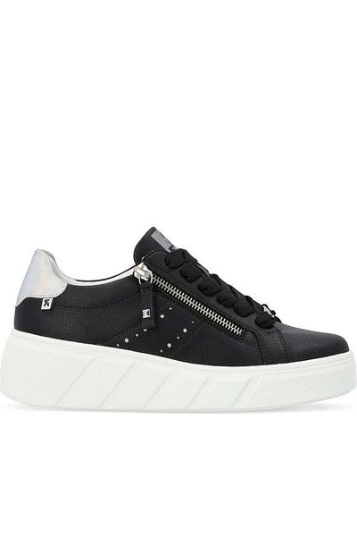 Rieker Black Trainers Womens Shoes