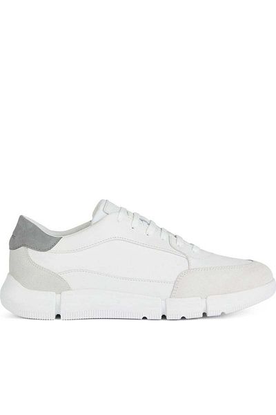Geox White Trainers Mens Shoes