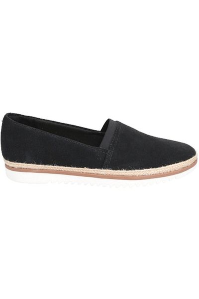 CLARKS Black Flats Womens Shoes