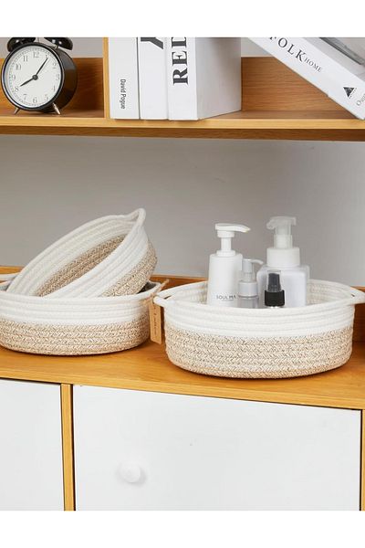 HomeTurko Σετ καλαθιού 5 τεμαχίων, Σετ καλαθιού Organizer, Organizer, Σετ καλαθιού Bohemian, Είδη σπιτιού δώρου,