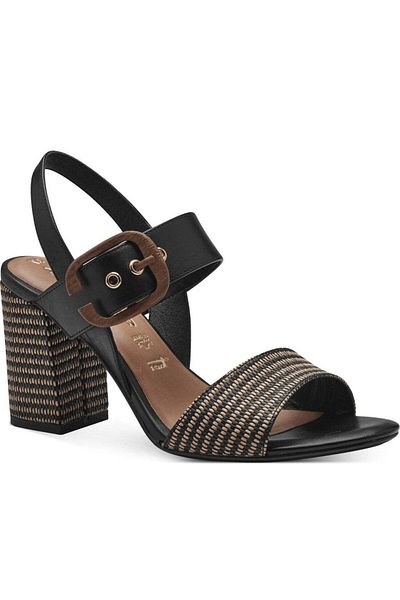 Tamaris Black Sandals Womens Shoes