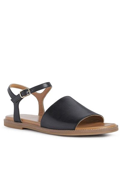 Geox Black Sandals Womens Shoes