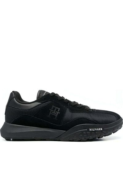 Tommy Hilfiger Black Trainers Mens Shoes