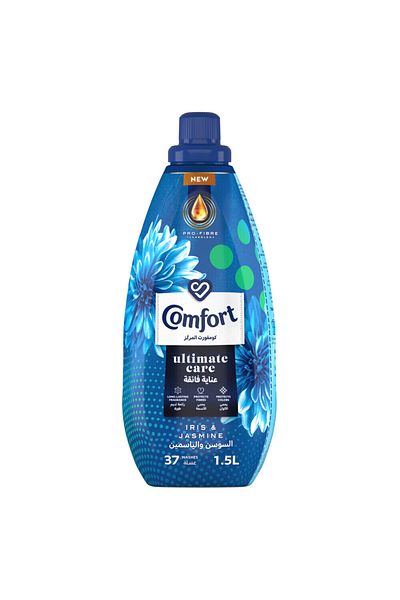 Comfort منعم الأقمشة المركز برائحة السوسن والياسمين لرائحة تدوم طويلاً، 1.5 لتر