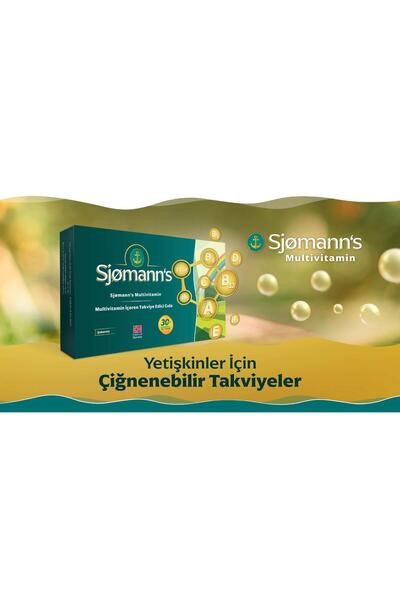 Sjomann's Multivitamin Çiğnenebilir Jel 30 Tablet 2 Adet