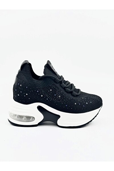 Guja | Gizli Topuk | Triko Taşlı | Kadın Spor Ayakkabı