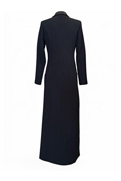 MODA Maxi Blazer/Saten yaka