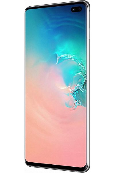 Samsung جالكسي S10 بلس ثنائي الشريحة 128 جيجا بايت 8 جيجا رام 4G LTE (إصدار الإمارات العربية المتحدة) - أبيض
