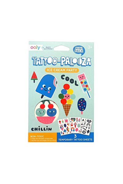 Ooly Mini Tattoo Palooza Geçici Dövme Seti - Petrecere cu înghețată