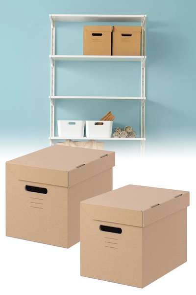 Binbirreyon Düzenleme Saklama Arşiv Kutusu 2 Adet 25X34X26cm DD048