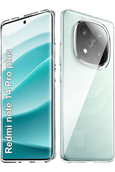 Evax (ŞEFFAF KILIF) Xiaomi Redmi Note 14 Pro+ Plus Kamera Koruyuculu Yumuşak ...