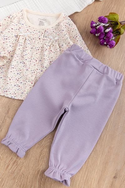 Babymod Baby Girl 100% Cotton Floral Patterned Set