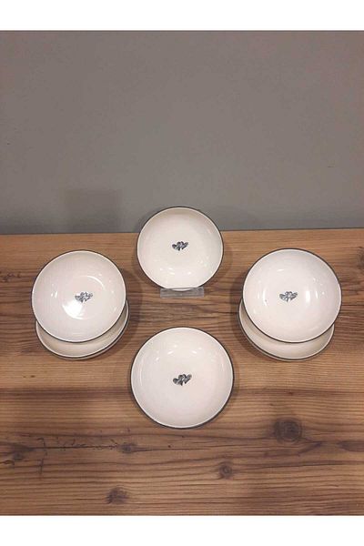 Keramika Keramica 13 cm Bowl/Boiler/Boiler 6 Pieces with Heart / Lover's Day / Love