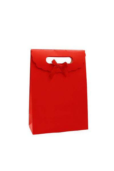 reprodesign 19x27 cm Μικρό Μέγεθος Πολύχρωμος Φάκελος Μοντέλο Velcro Χάρτινη Τσάντα 1 Τεμάχιο (Κόκκινο)