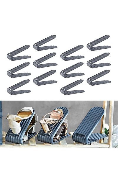 Smartware Set of 12 Adjustable Clamp Shoe Ramp