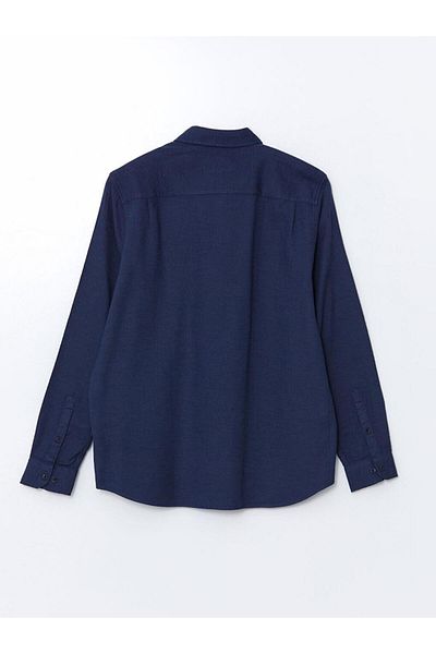 LC Waikiki Ανδρικό μακρυμάνικο πουκάμισο SOUTHBLUE Regular Fit