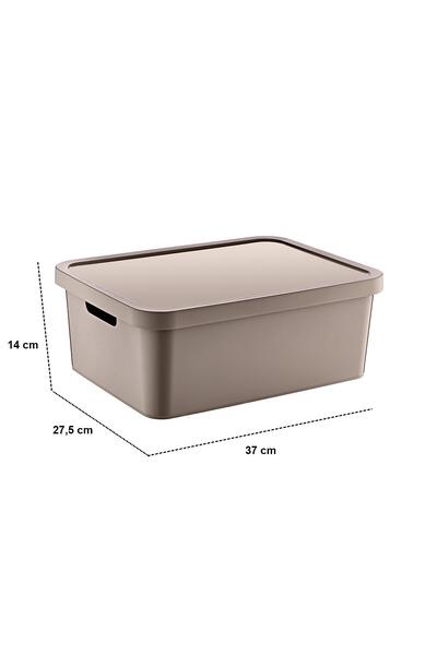 Smartware Terra Set of 3 Stafi Box with Lid - 4.5-12-18 Lt