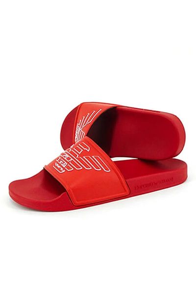 Emporio Armani Șlapi roșii de damă Emporio Armani Chaussures Rubino