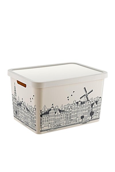 Smartware Stafi Patterned Multi-Purpose Box with Lid 18 LT