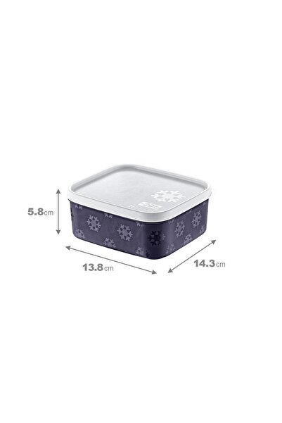 Smartware Set of 4 No Frost Storage Container Navy Blue 700 ml