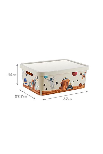 Smartware 12 lt Capacity Stafi Patterned Multi-Purpose Box