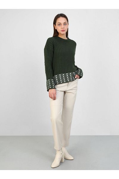 Por La Cara Khaki Knitwear Tunic - Por La Cara
