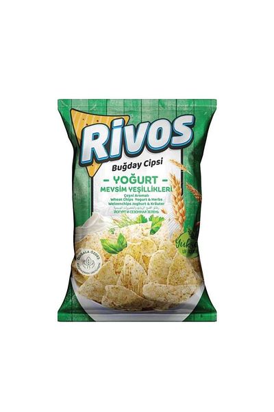 Haşiroğlu Rivos Wheat Chips with Yogurt and Seasonal Greenery - 56g
