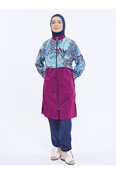 Ranuna Ranuna Multicolored Hijab Swimsuit
