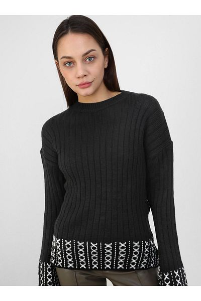 Por La Cara Black Knitwear Tunic - Por La Cara Design