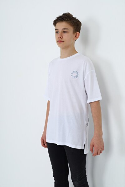 Toontoy Tricou pentru băiat față spate cu imprimeu