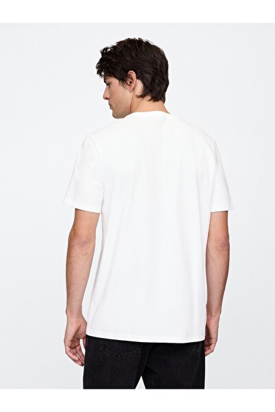 GAP Мъжка бяла ежедневна мека тениска с лого на Истанбул