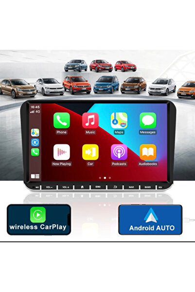 Navigold Vw 9'' inch 4/64gb Volkswagen-Seat-Skoda andriod car playli oto multimedya kamera hediye