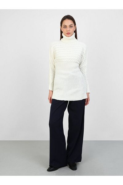 Por La Cara Knitwear Tunic - Bone Pattern - Por La Cara