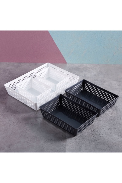 Home Box سلة تخزين متعددة الأغراض - مجموعة من 5 قطع