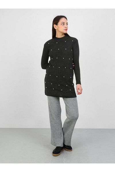 Por La Cara Black Knitwear Tunic - Por La Cara Design