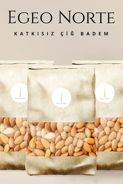 egeo norte Katkısız Çiğ Badem 500 gr