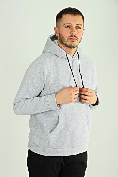 eg38 Tmb 3 Ip Raised Hooded Sweat 24 Light Gray