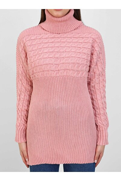 Por La Cara Πλεκτό Τούνικ - Πούδρα - Por La Cara