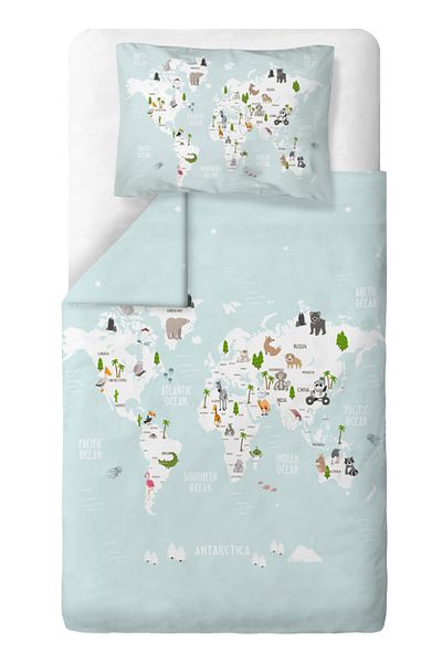 Casadora Baby Atlas 100% Cotton Satin Single Child Duvet Cover Set