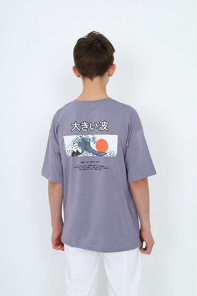 Toontoy Boy's Chest Text Printed T-Shirt
