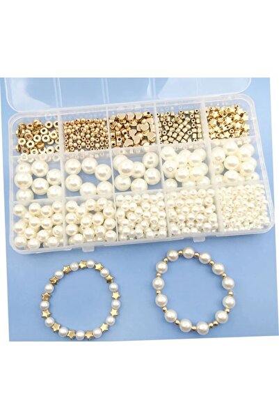 Egem aksesuar مجموعة صنع المجوهرات مع خرز اللؤلؤ وصندوق الوسيط