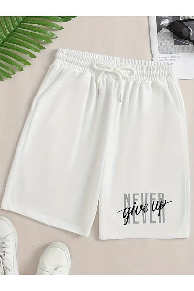 Karatopak Never Give up Printed Colorful Basic Shorts