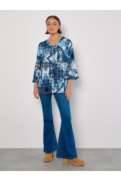 Apricot Bluse mit Schaldruck