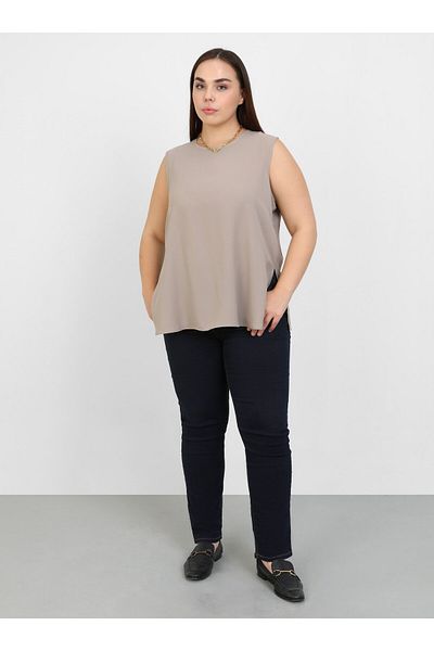 ALİA Αμάνικο μπλουζάκι Plus Size - Dark Mink - Alia