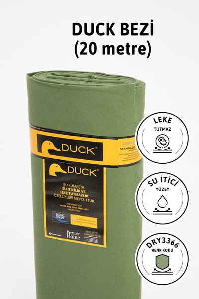 FAVORA Преміальна метрова тканина Duck Keten з водовідштовхувальним покриттям...